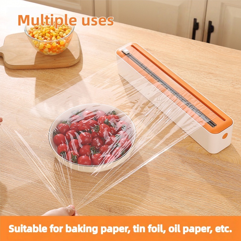 Kitchen Baking Machine - Großer Frischhaltefolienspender mit Schneidevorrichtung, Multifunktionaler Folien-