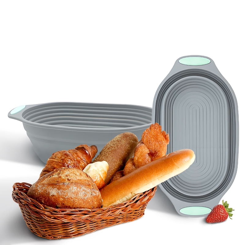Kitchen Tools In Baking - 1 Stück Silikon Faltbarer Banneton Brotgärkorb
