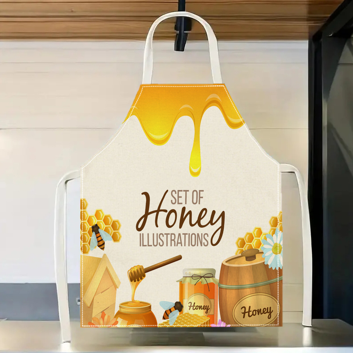 Kitchen Baking Ideas - 1 Stück Honigbienen-Schürze, süßes Küchengeschenk, zum
