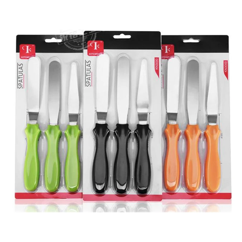 Offset Spatula Set - 3 teile/satz Spachtel Klinge Abgewinkelt Espatula