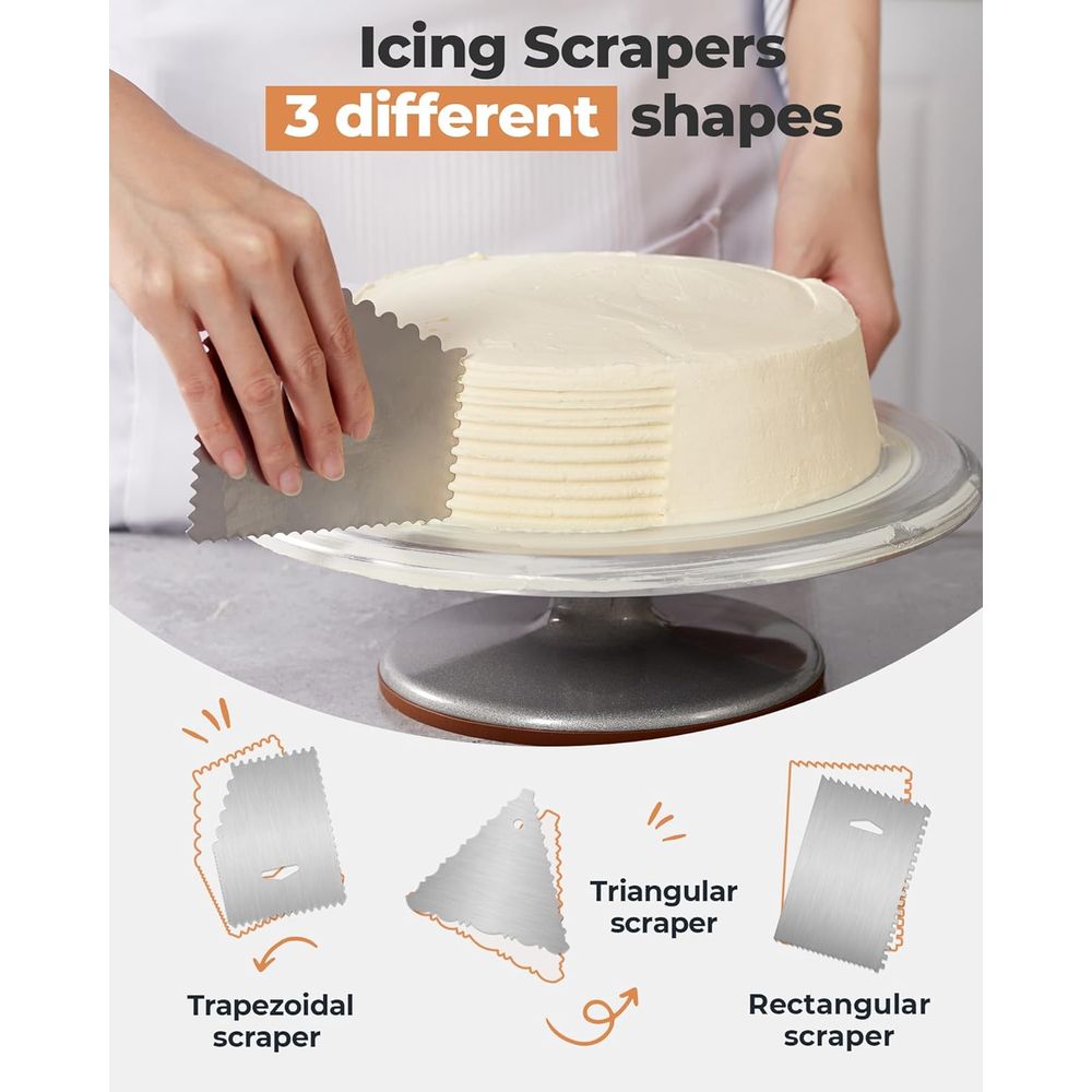 Kuchen-Drehteller-Set, drehbar – Offset Spatula Set Bewertung und Preis