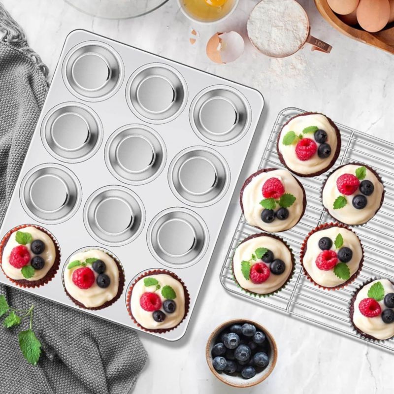 DT39 Edelstahl-Muffinblech für – Muffin Tin Nonstick Bewertung und Preis