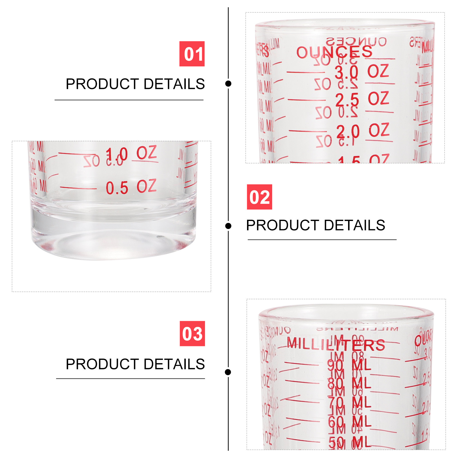 3-teiliges Glas-Messbecher-Set – Kitchen Tools In Baking Bewertung und Preis