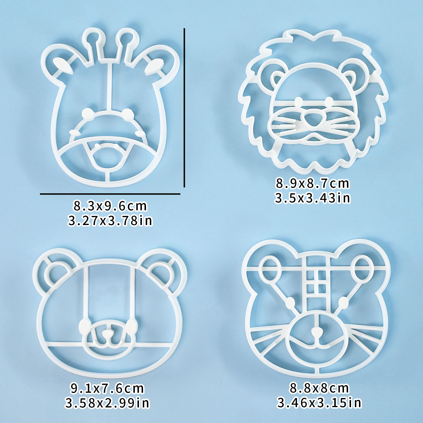 4-teiliges Tier-Plätzchenausst – Cookie Cutter Set Bewertung und Preis