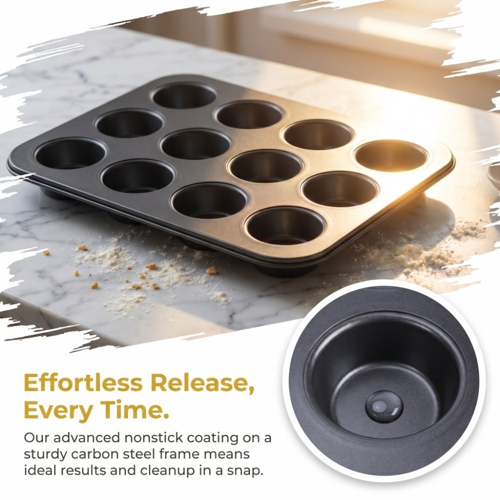 Mini-Muffinform aus Kohlenstof – Muffin Tin Nonstick Bewertung und Preis