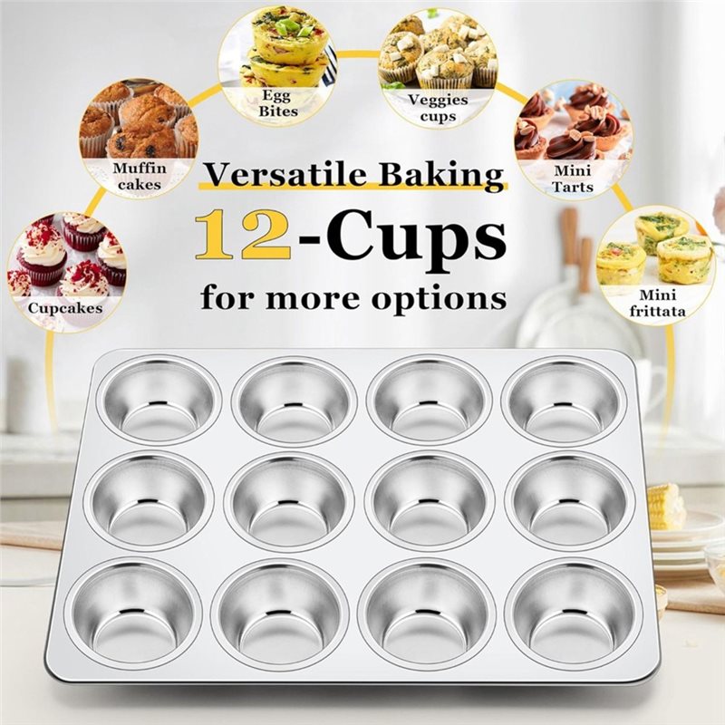 ABAE-Muffinform, Edelstahl-Cup – Muffin Tin Nonstick Bewertung und Preis