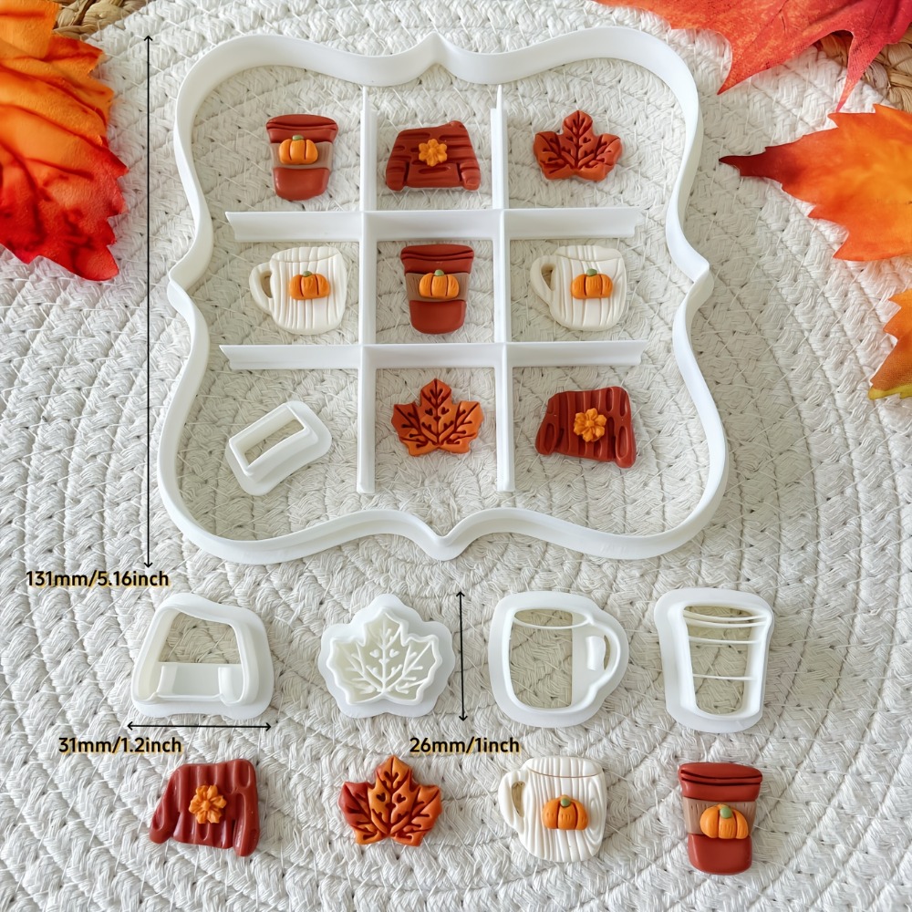 7-teiliges Herbst-Tic-Tac-Toe- – Cookie Cutter Set Bewertung und Preis