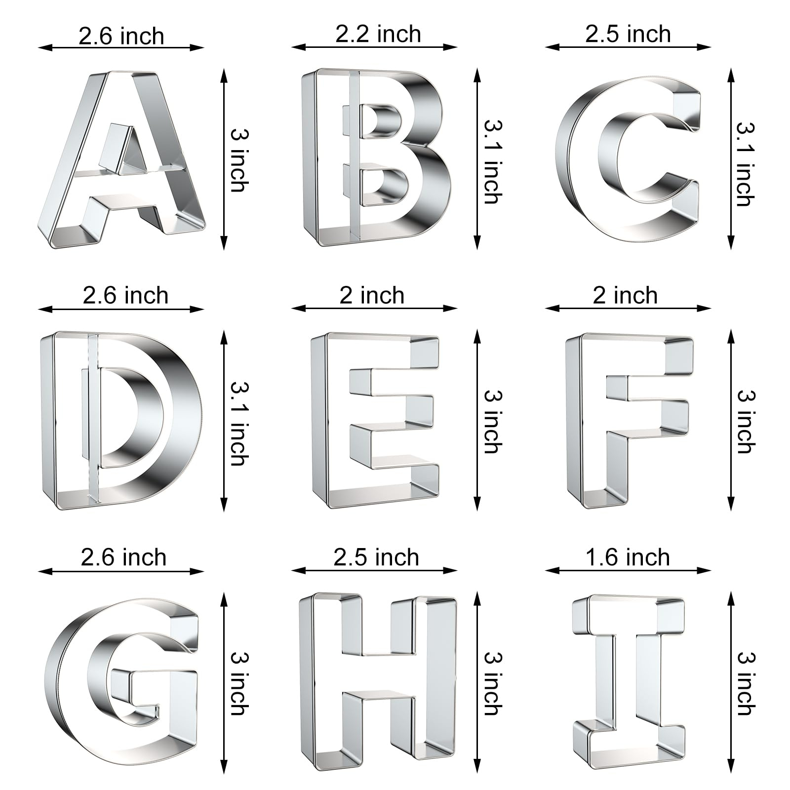 Buchstaben-Keksausstecher-Set  – Cookie Cutter Set Bewertung und Preis
