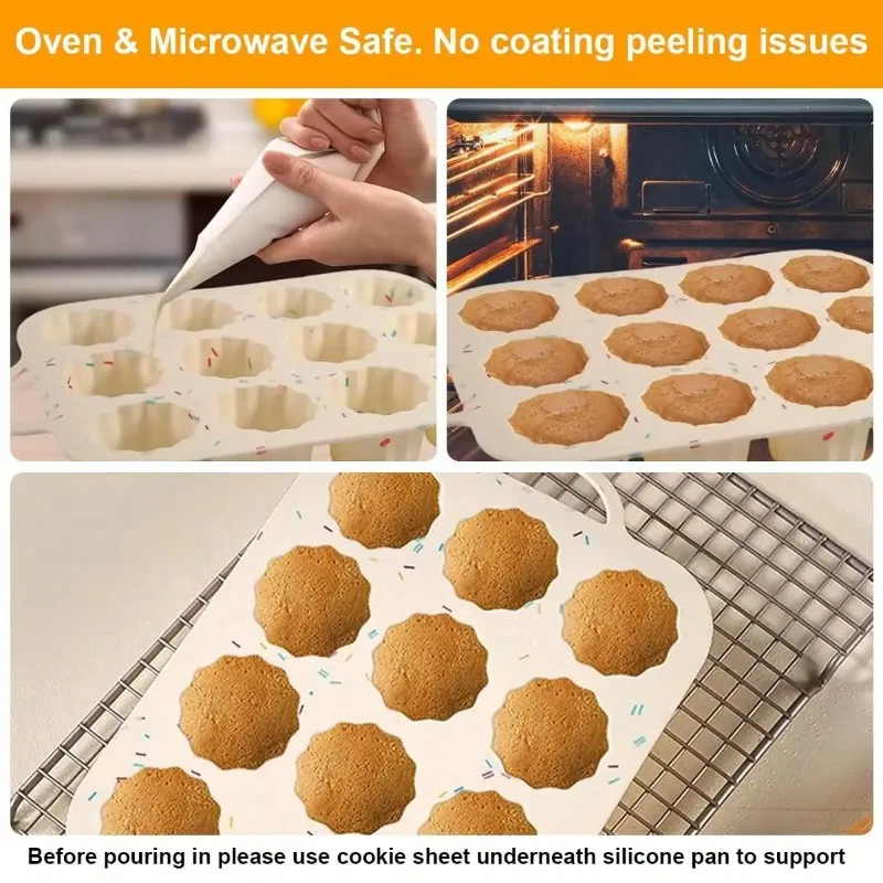 12-Fach Antihaft-Cupcake-Backf – Muffin Tin Nonstick Bewertung und Preis